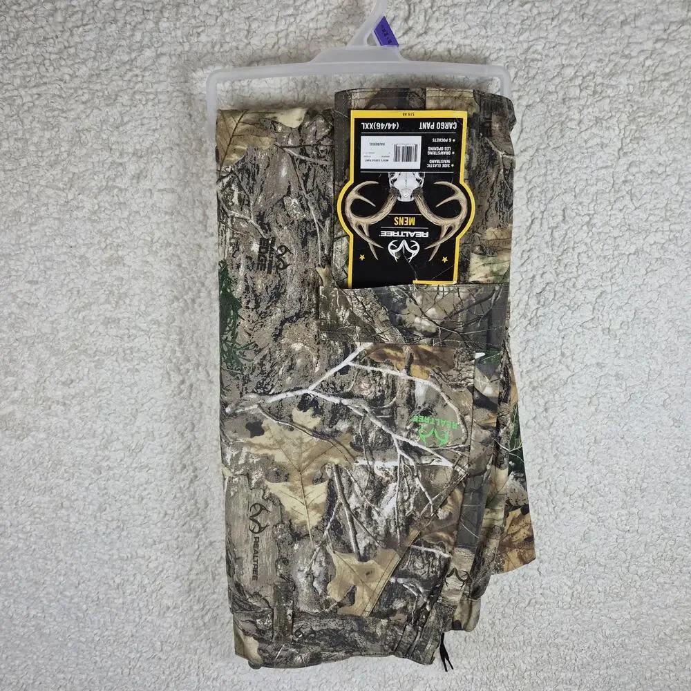 Men's REALTREE RT Edge Cargo Hunting Pants, Flex Fabric size 44/46 XXL